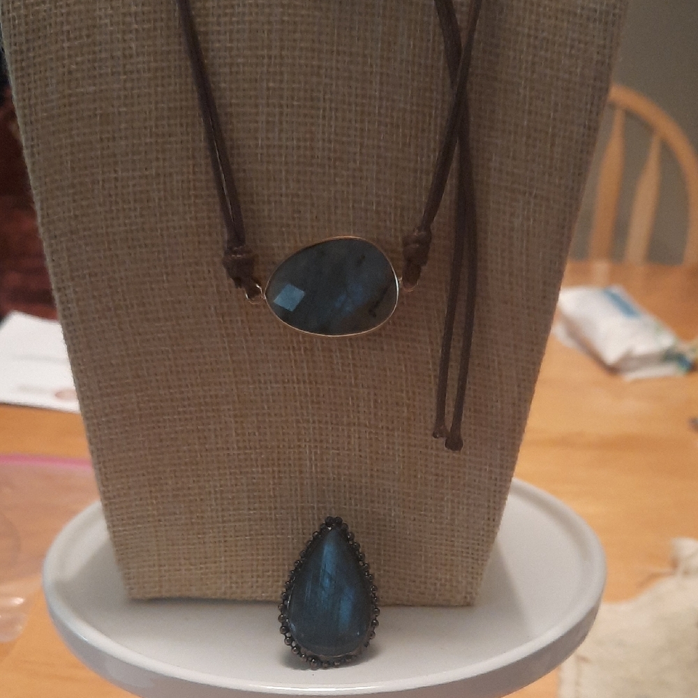Labradorite Ring And Necklace/ Bracelet